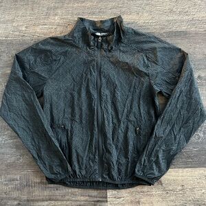 The North Face Full Zip water resistant windbreaker jacket size small grey black